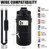 Wholesale SBR diving material outdoor sports water bottle cup covers, hand-held shoulder strap portable thermos flask protective covers from the manufacturer Item Picture